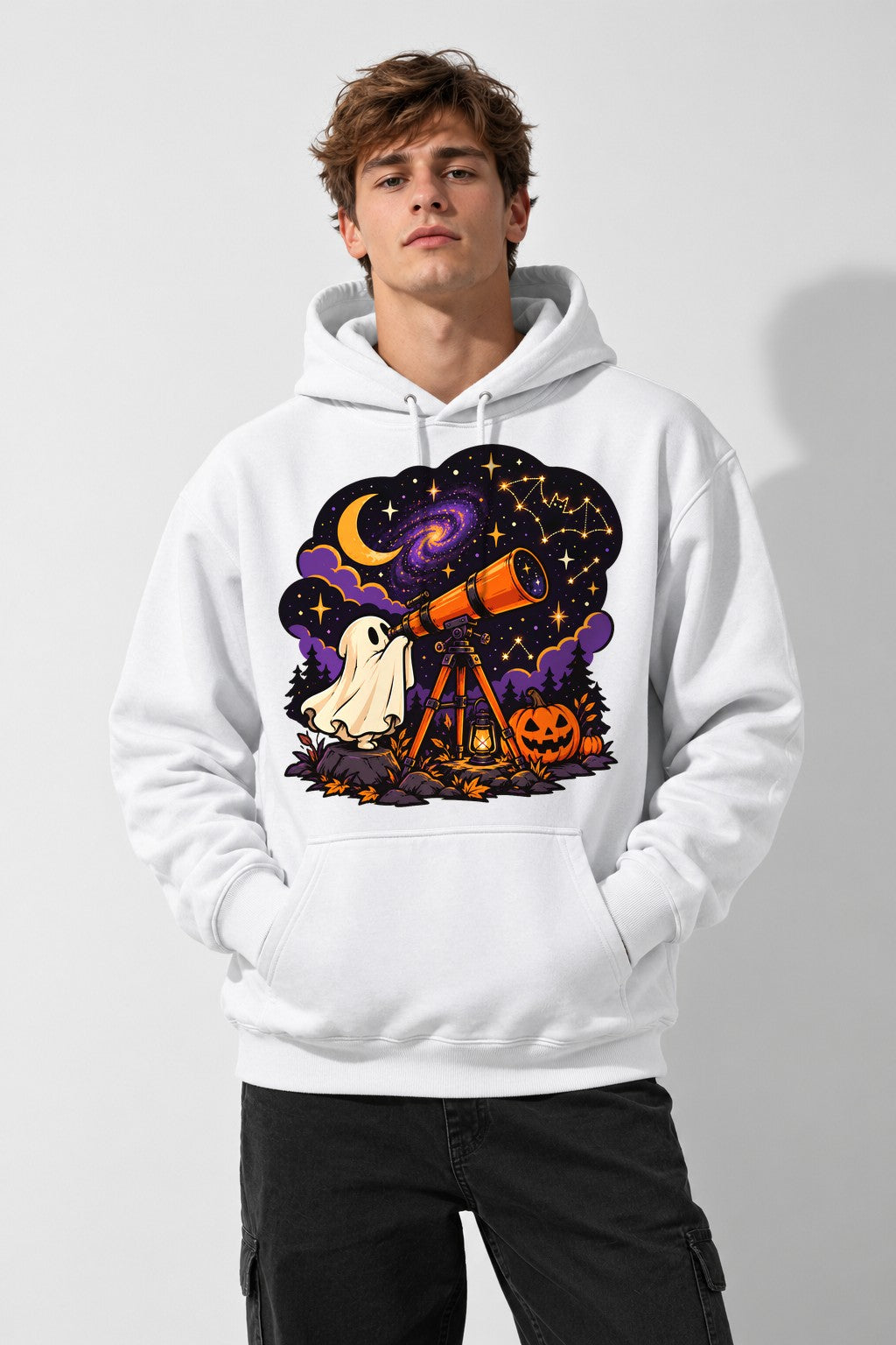 Stargazing Ghost - White