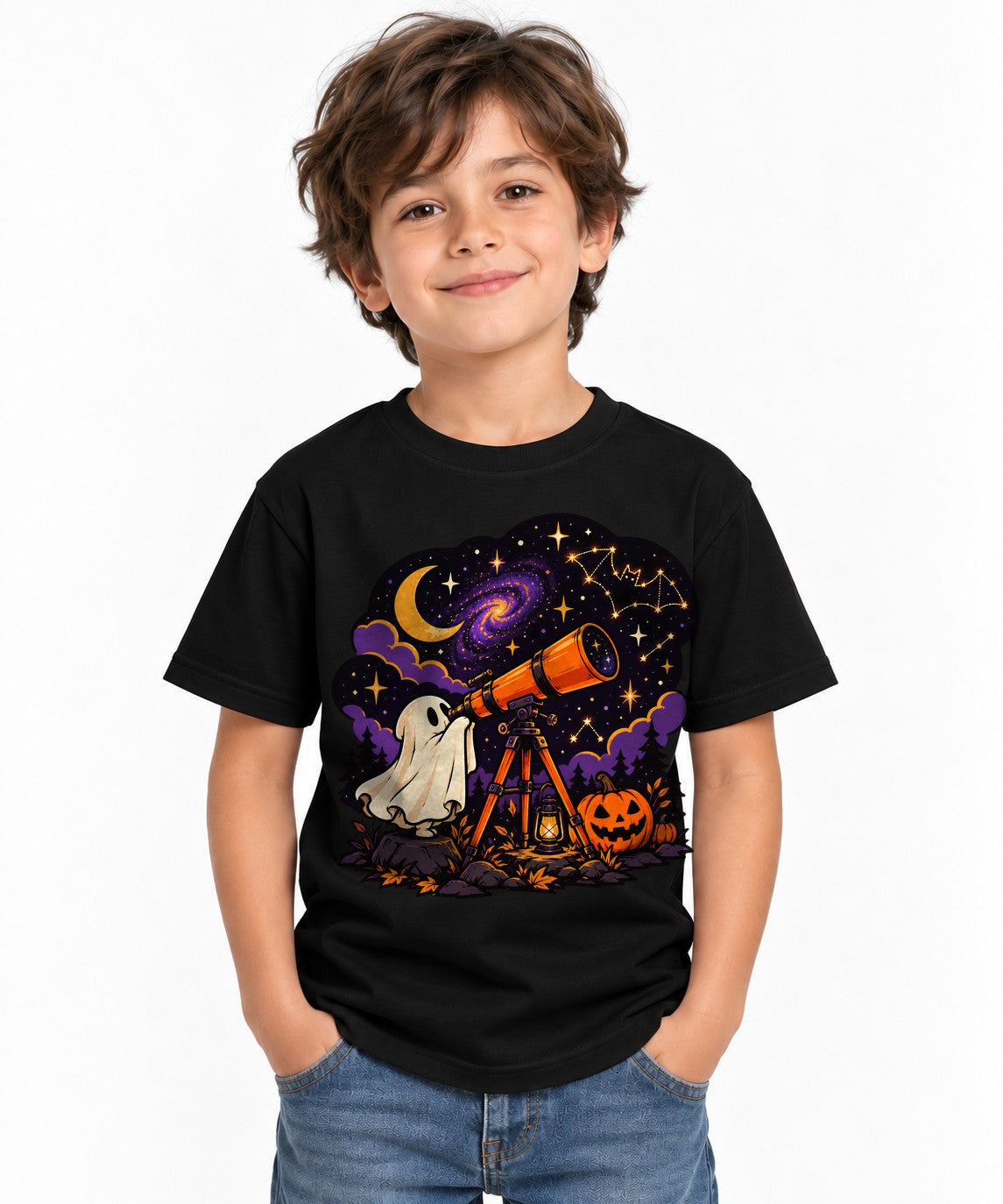 Stargazing Ghost - Black