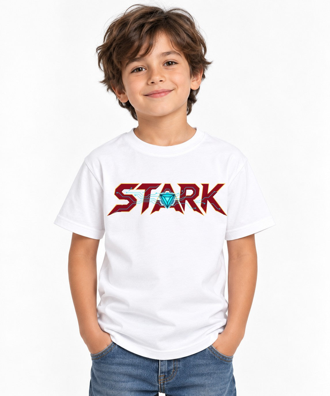 Stark Tech Logo - White