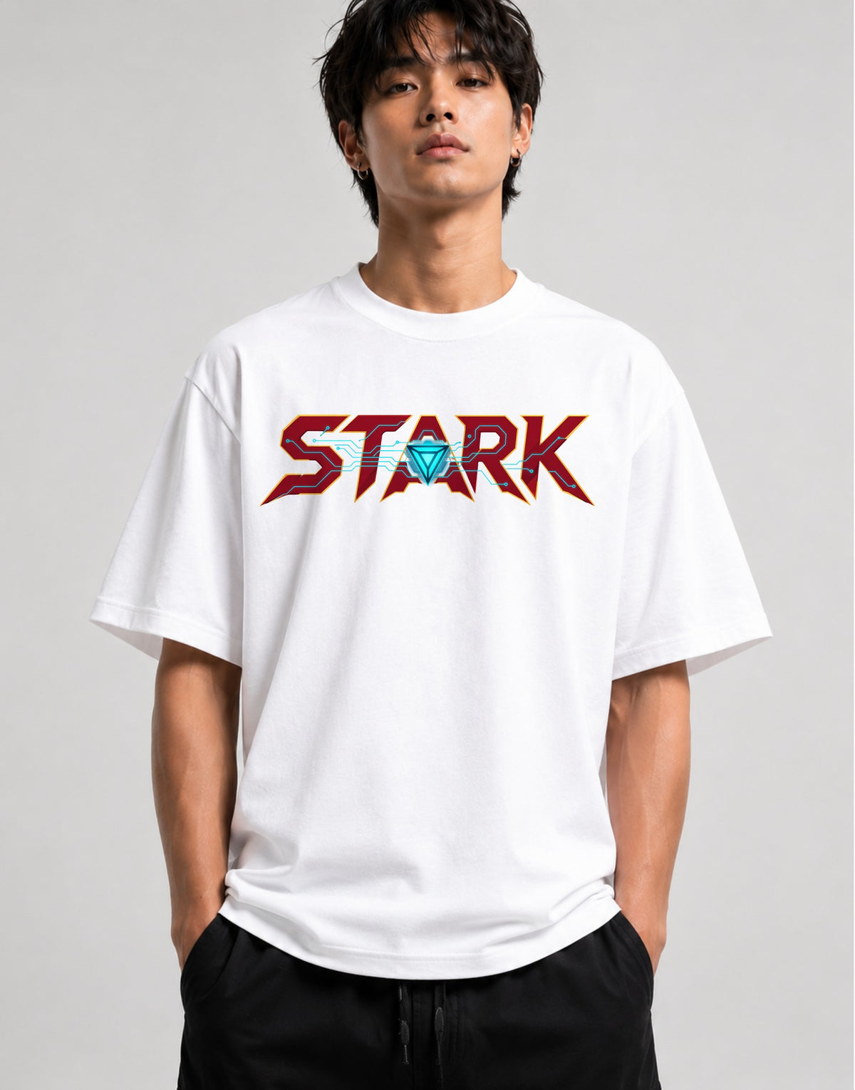 Stark Tech Logo - White