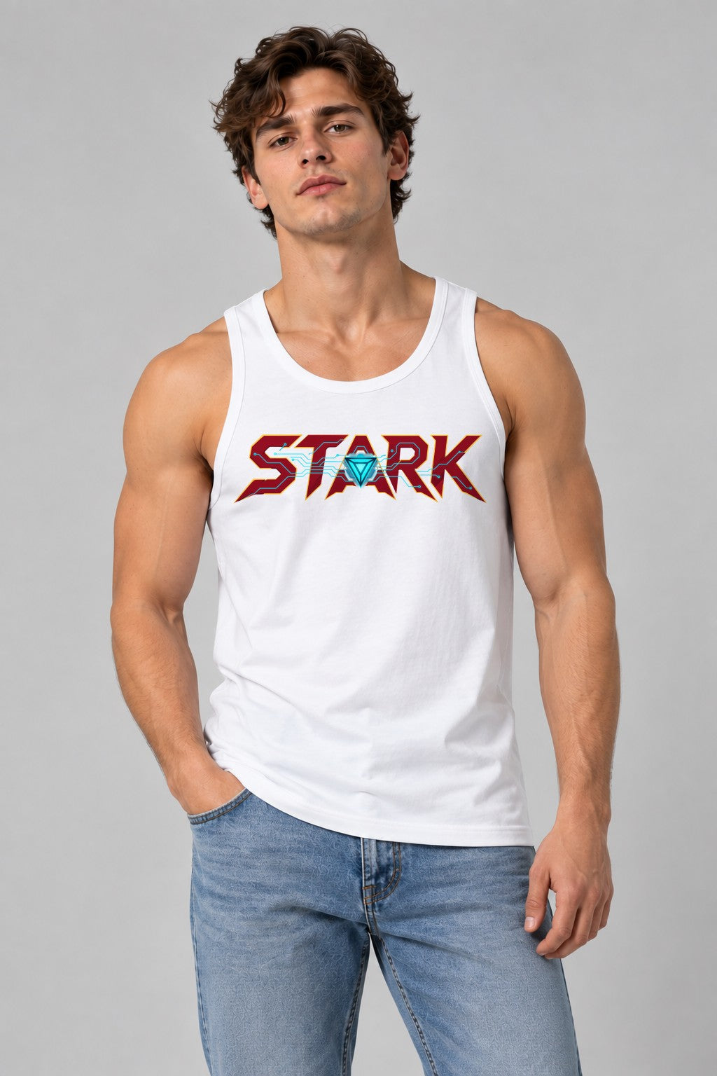 Stark Tech Logo - White