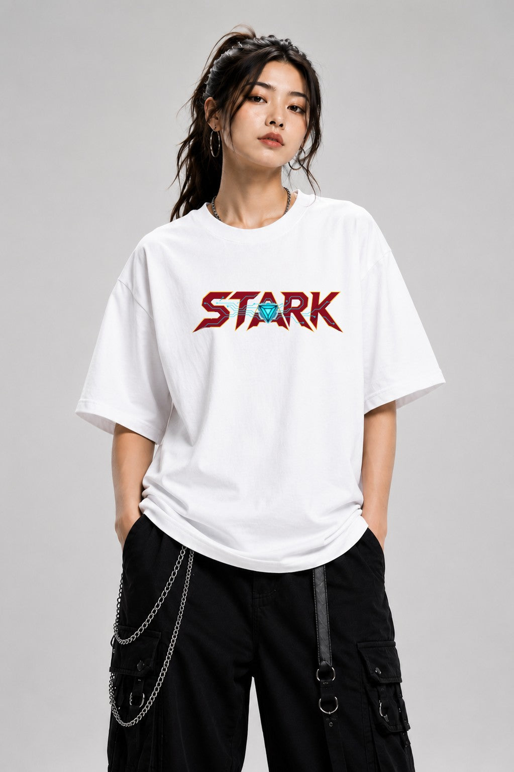 Stark Tech Logo - White