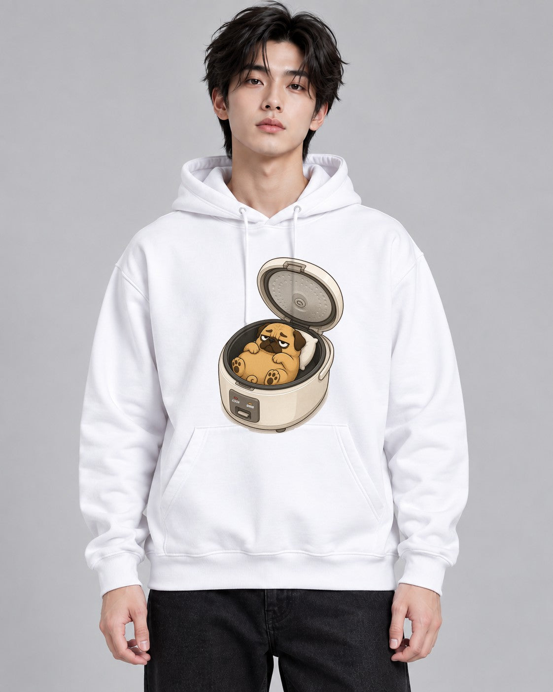 Stay Warm Rice Cooker Funny Lazy Sle - White