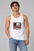 Staying Alive - Low Battery 1 Percent Cute Gamer Exhausted Graphic T-Shirt - White