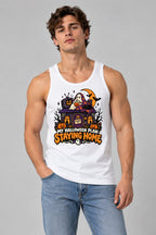 Staying Home Halloween - White