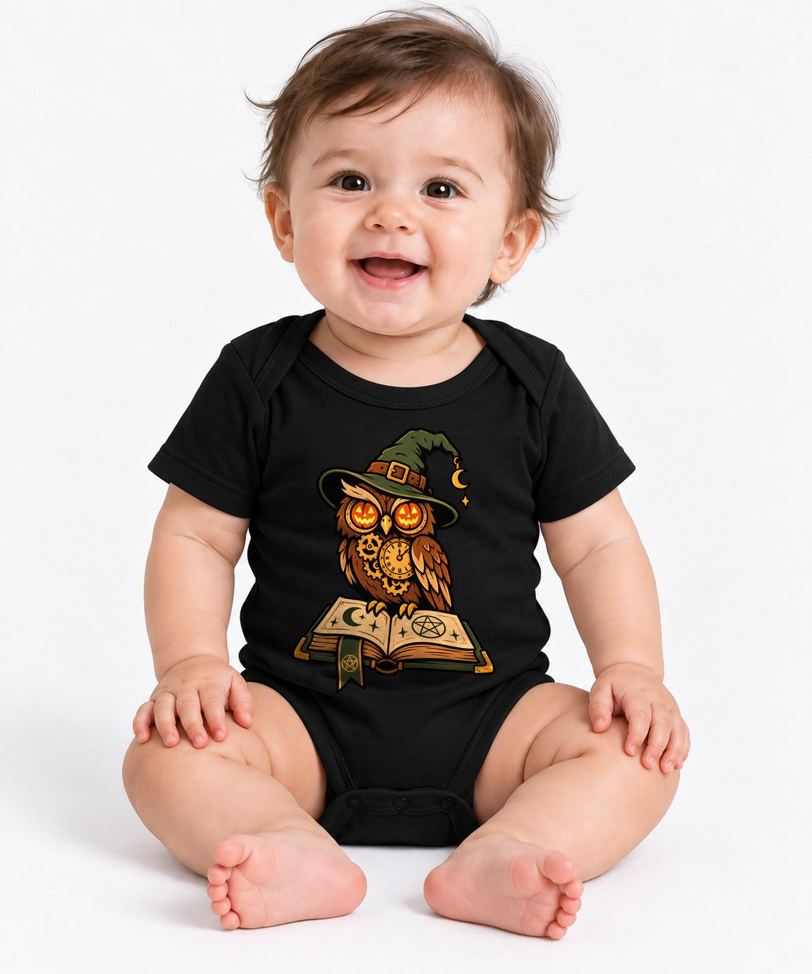 Steampunk Witch Owl - Black