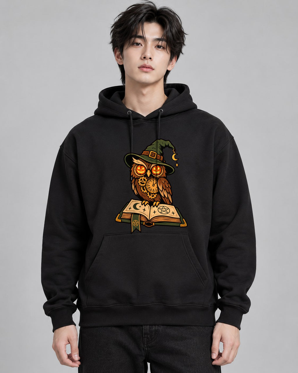 Steampunk Witch Owl - Black
