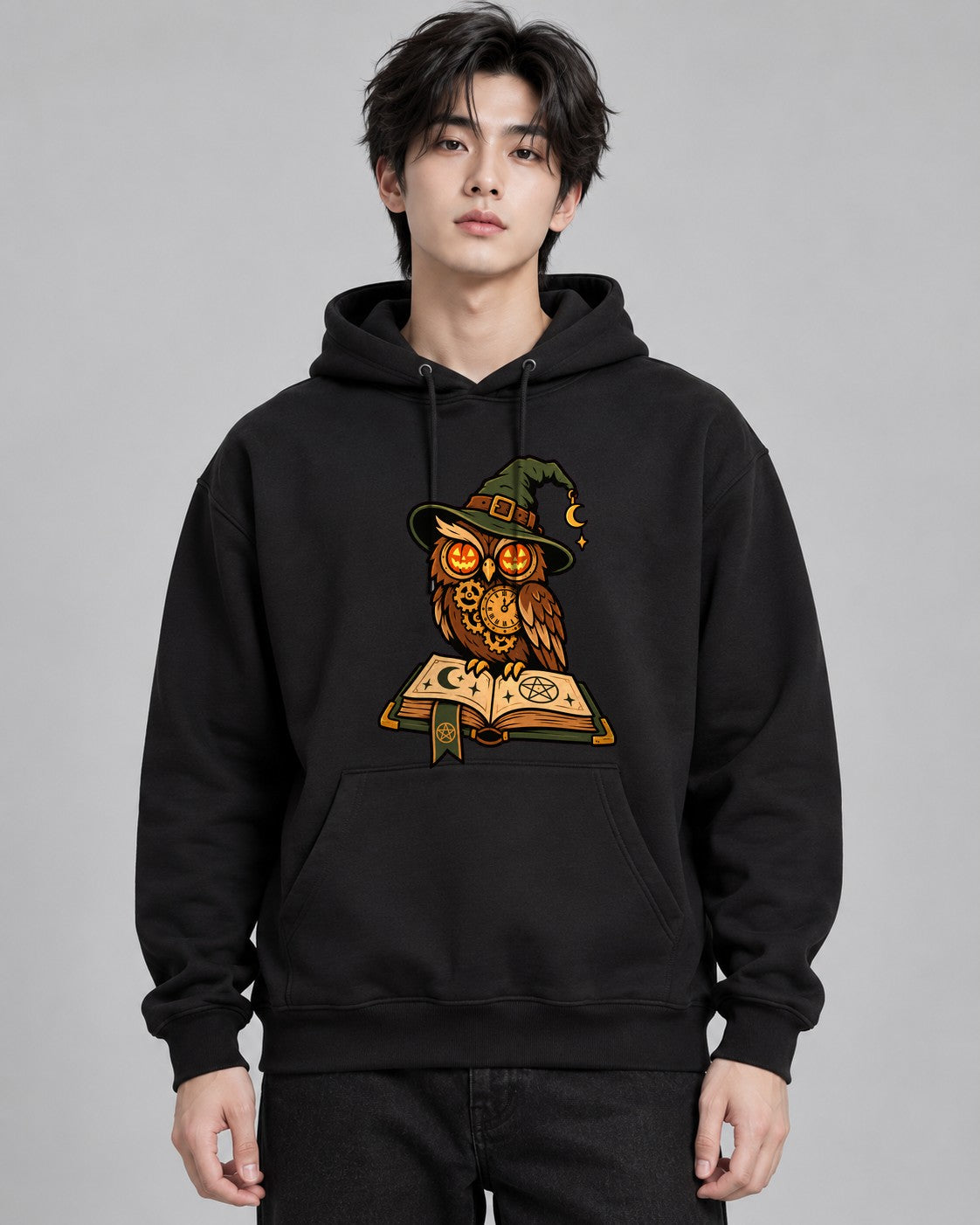 Steampunk Witch Owl - Black