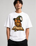 Steampunk Witch Owl - White