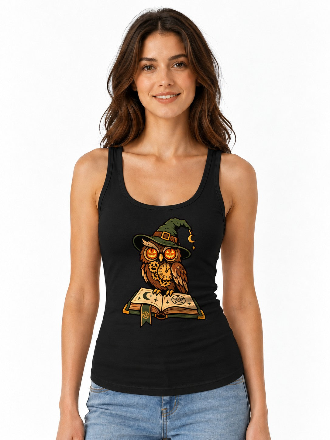 Steampunk Witch Owl - Black