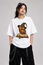 Steampunk Witch Owl - White