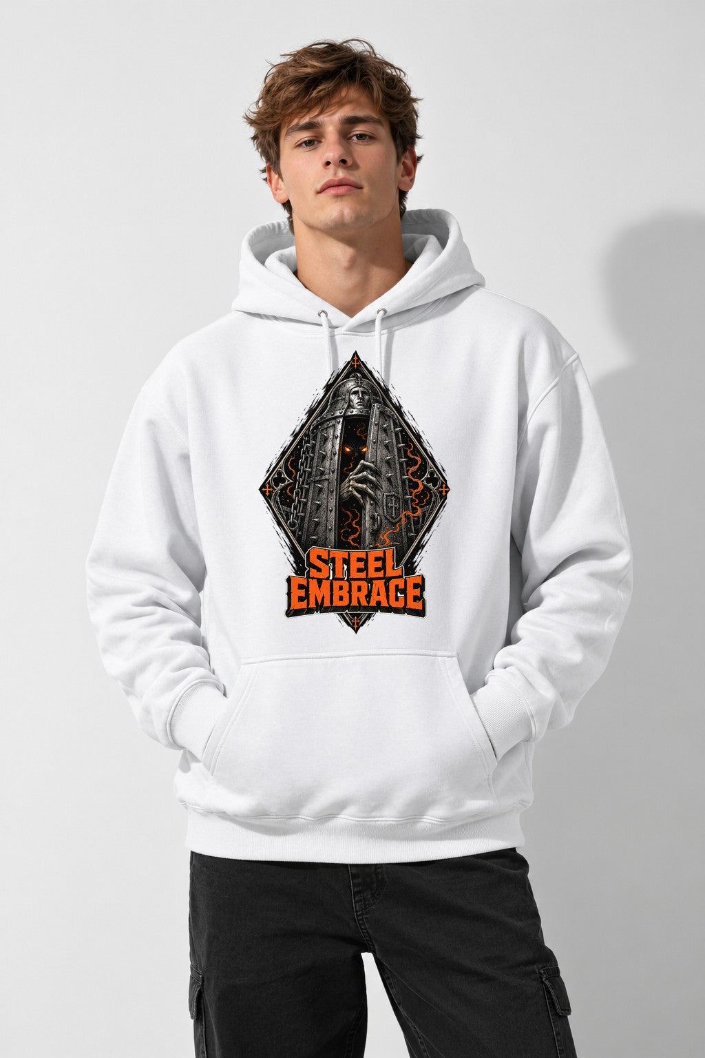 Steel Embrace - White