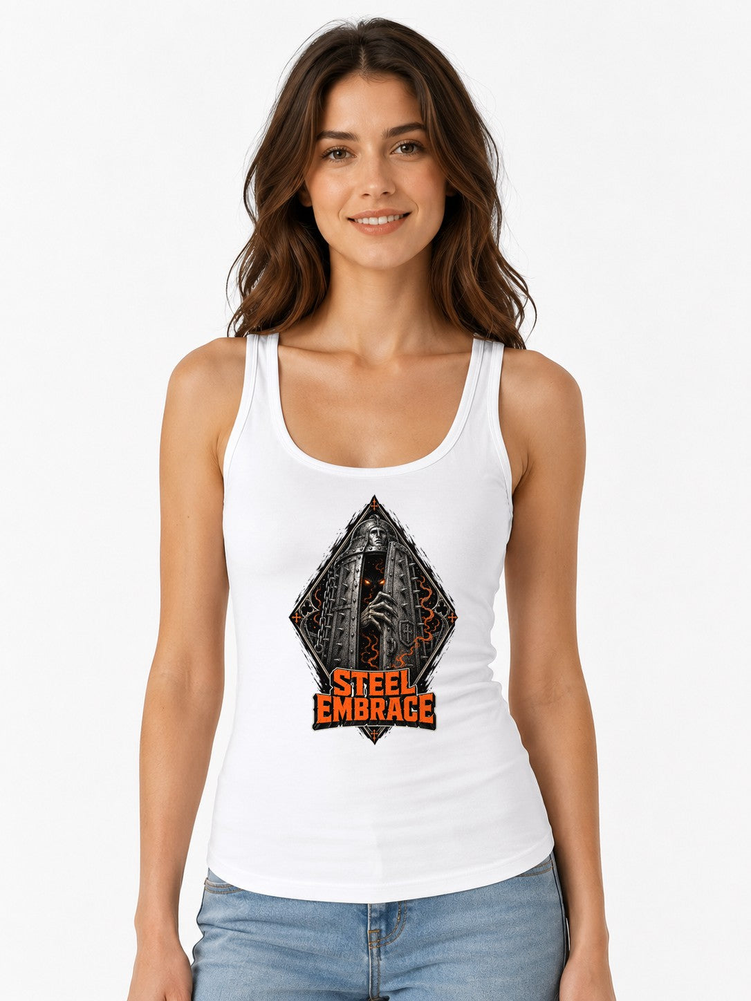 Steel Embrace - White