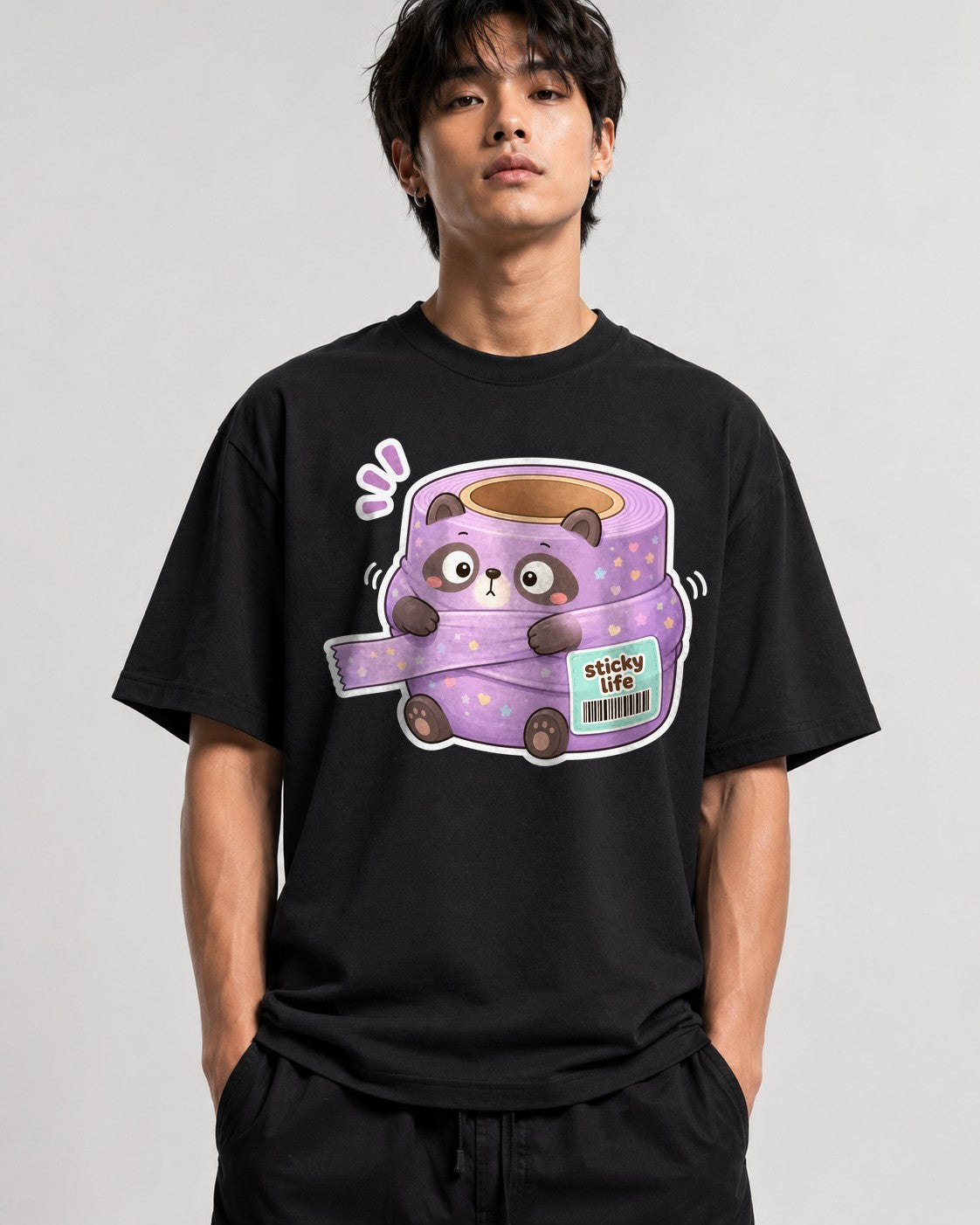 Sticky Life Panda - Black