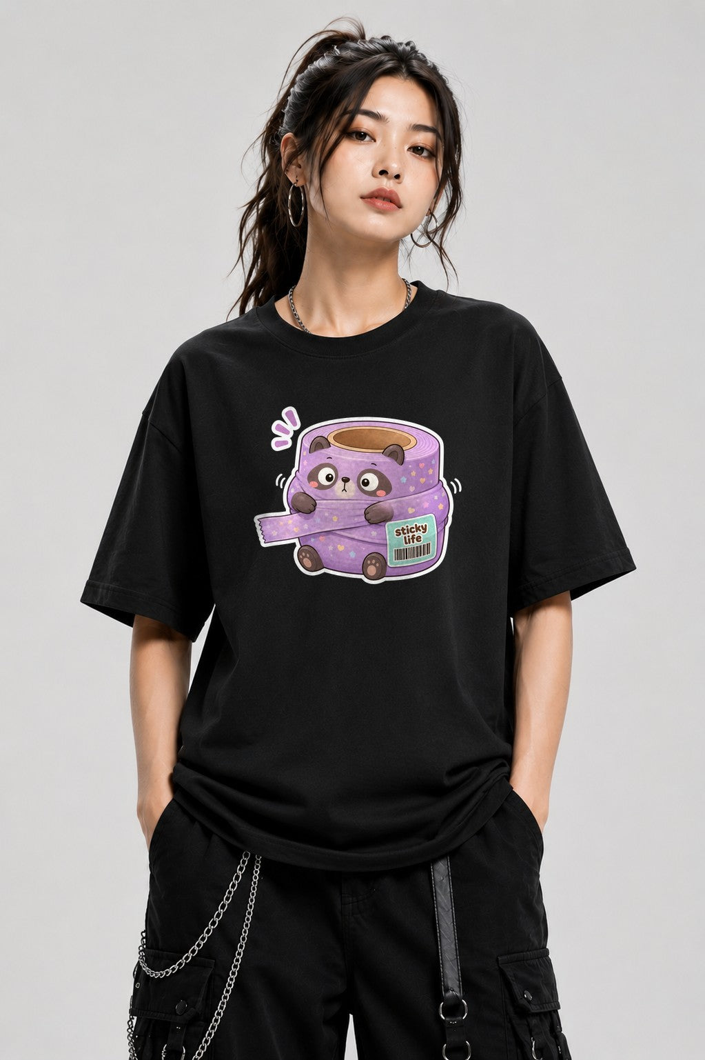 Sticky Life Panda - Black