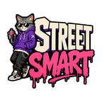 Street Smart Cat Graffiti Style Urban Streetwear Graphic Tee