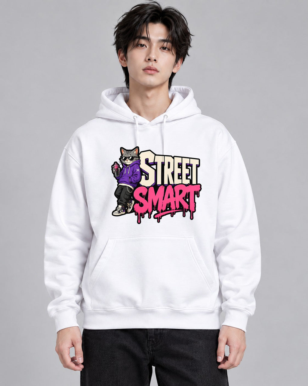 Street Smart Cat - White