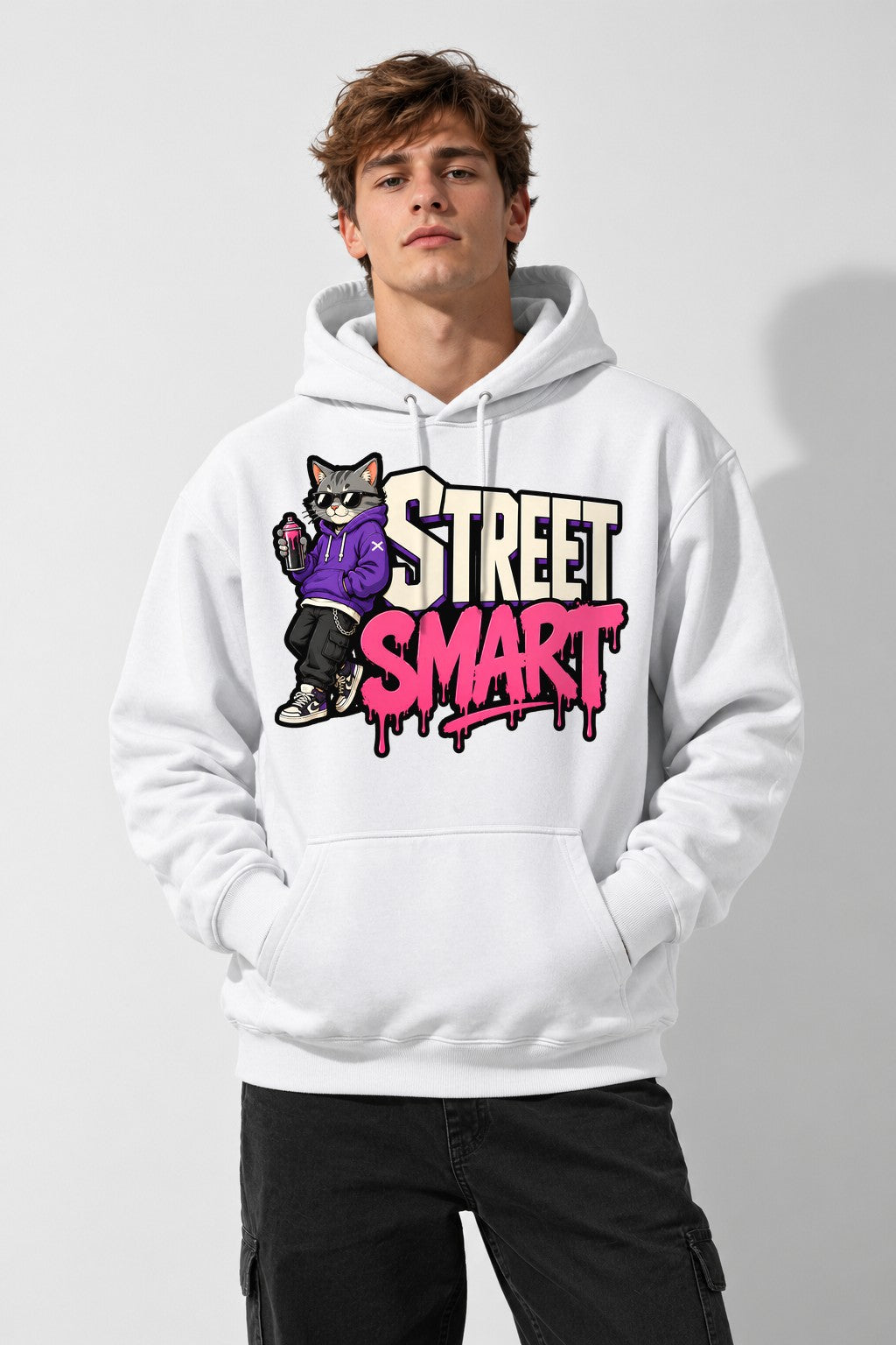 Street Smart Cat - White