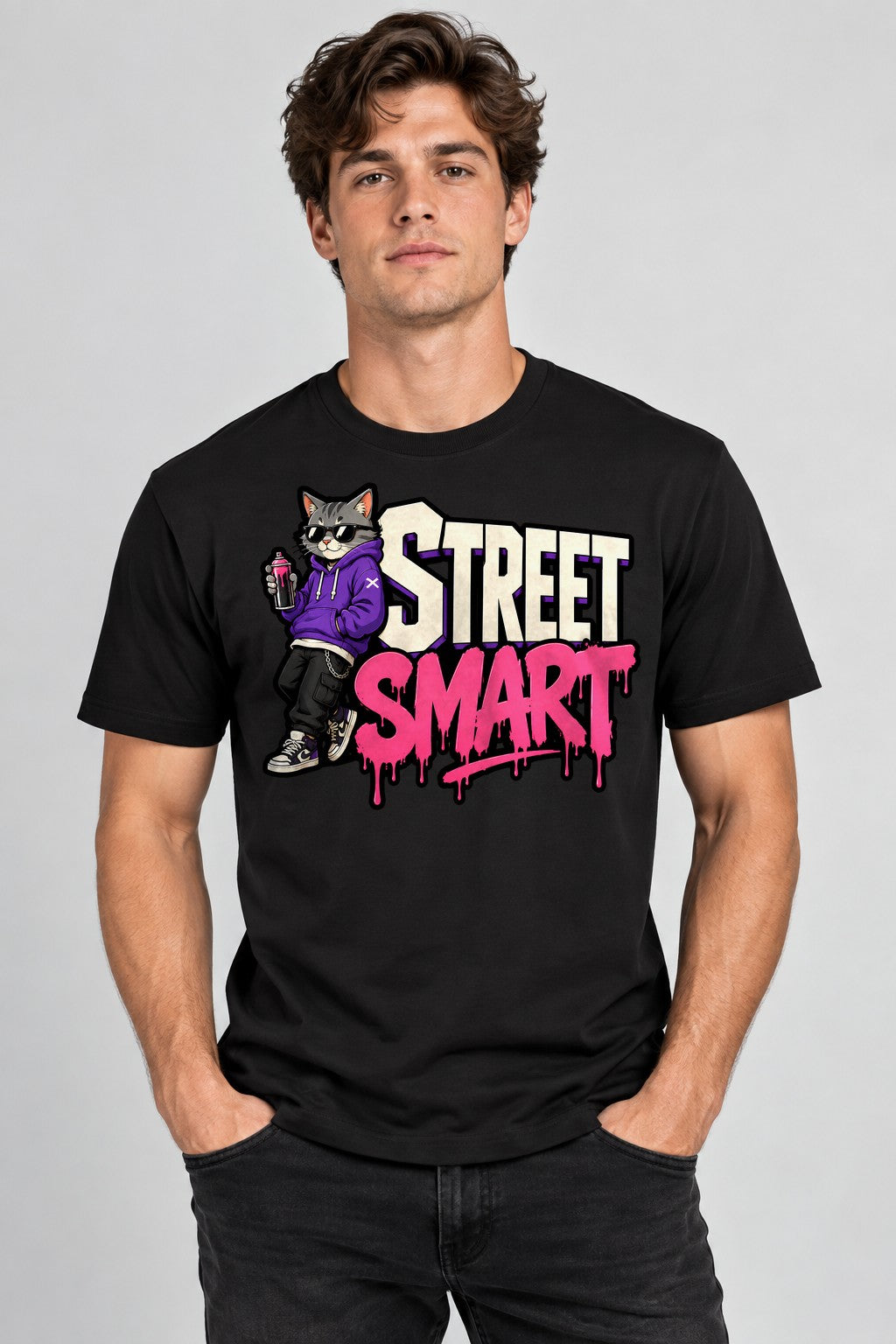 Street Smart Cat - Black