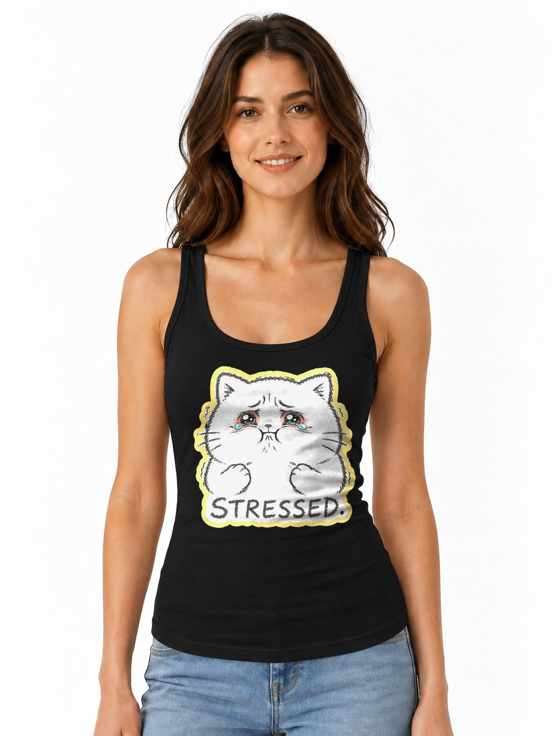 Stressed Cat - Black