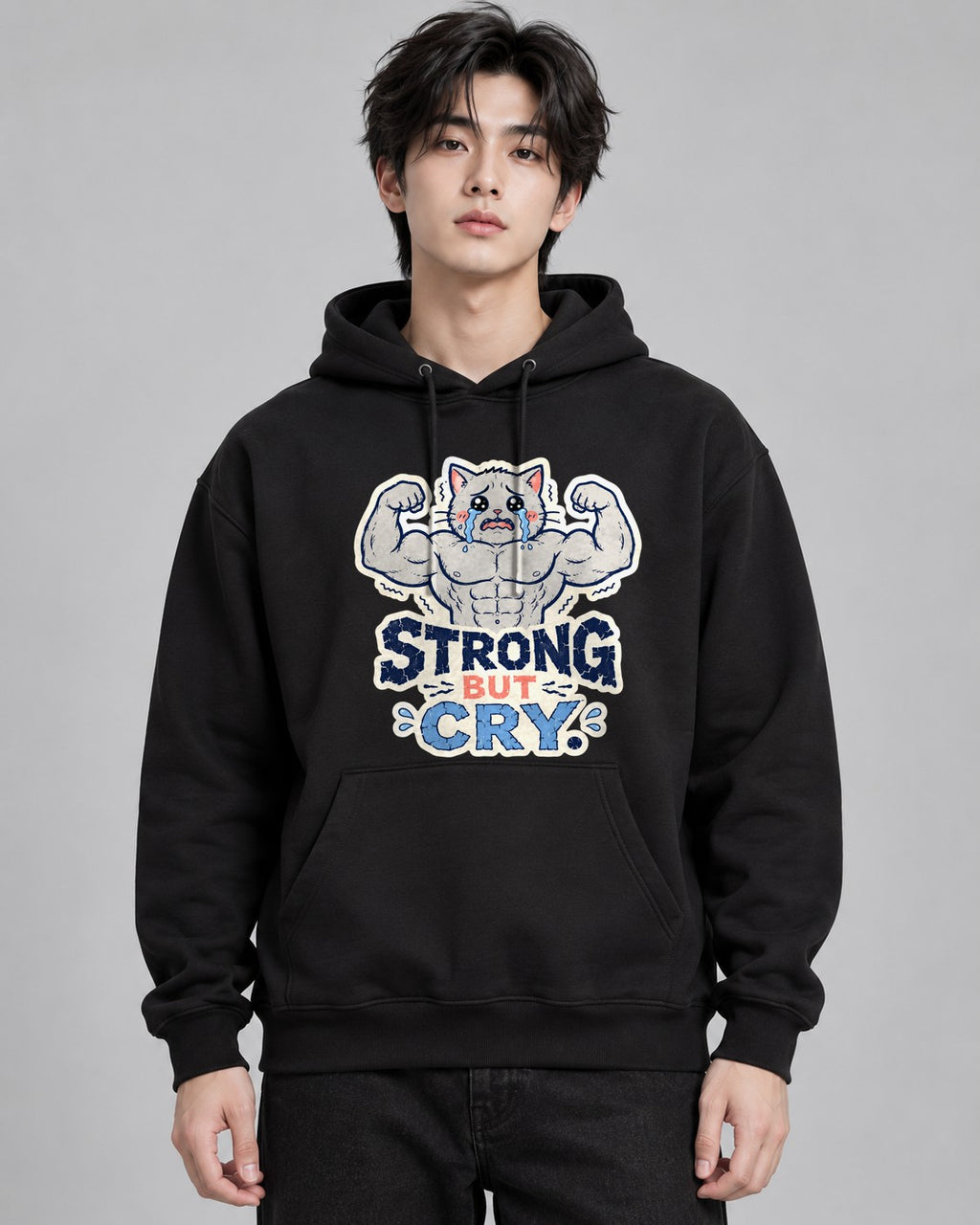 Strong But Cry - Black