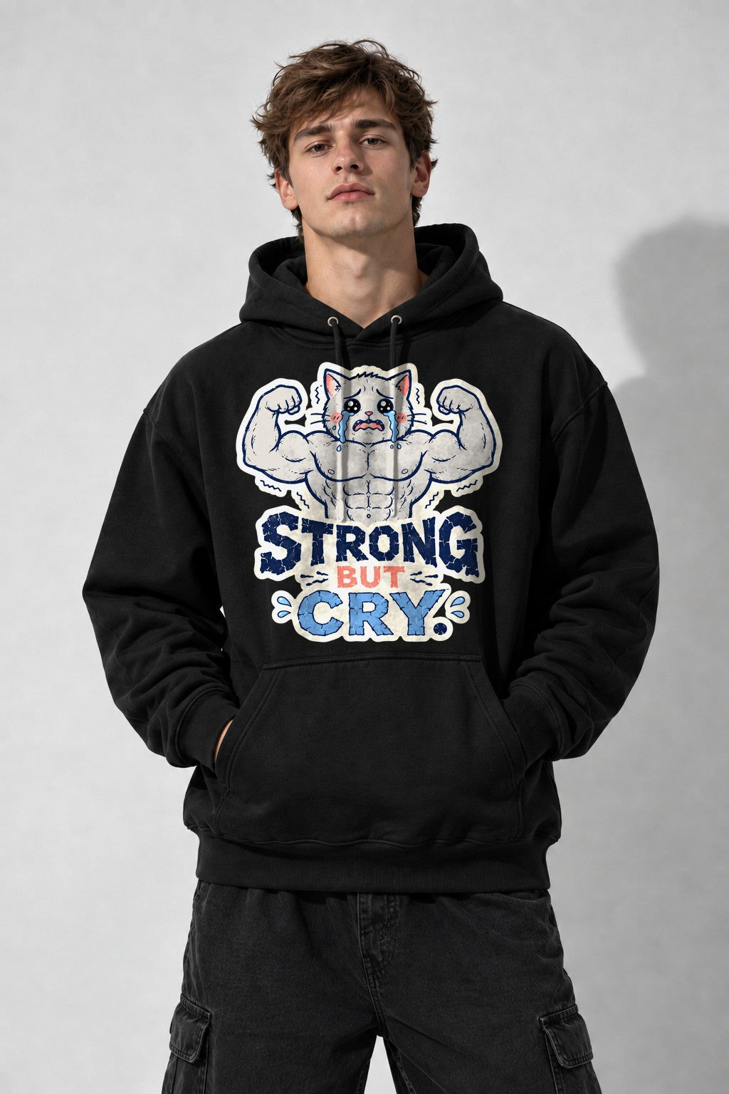 Strong But Cry - Black