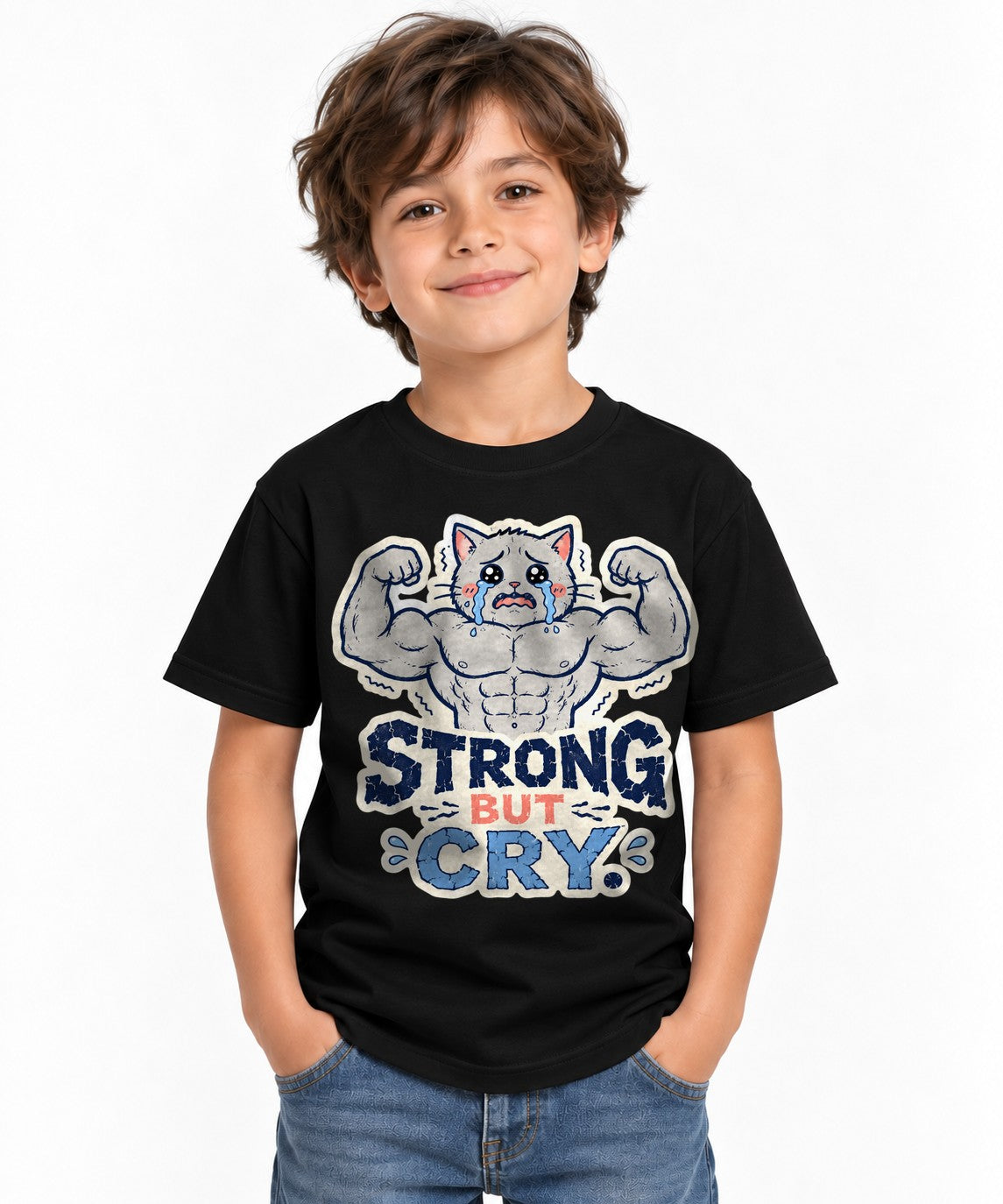 Strong But Cry - Black