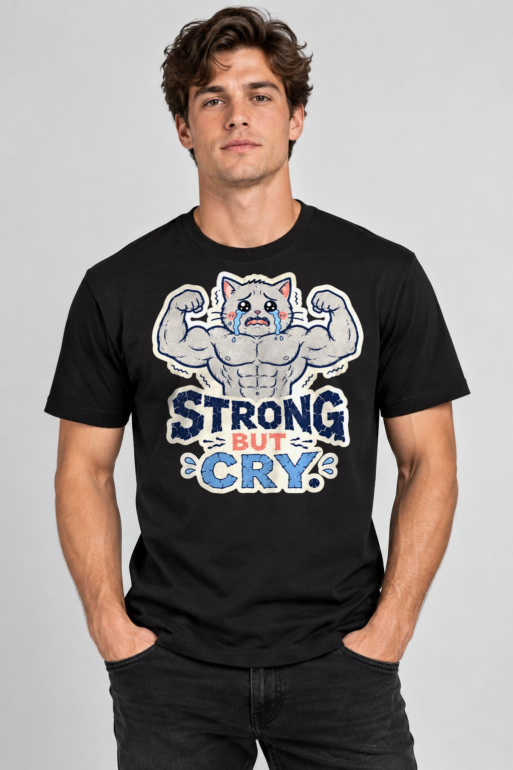 Strong But Cry - Black