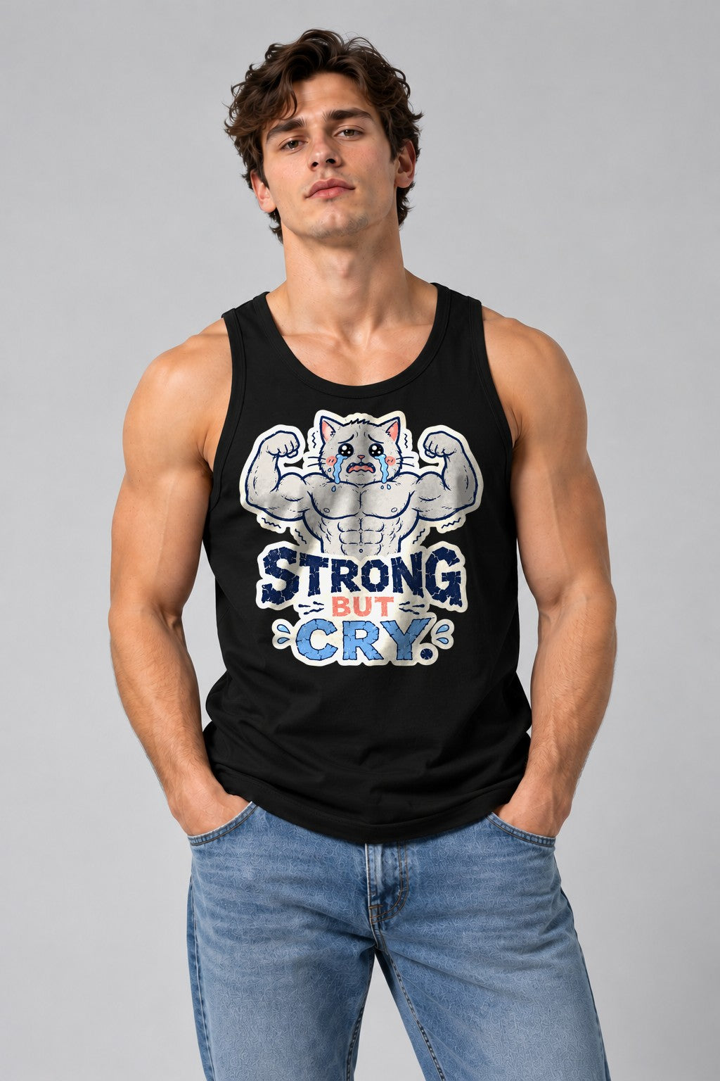 Strong But Cry - Black