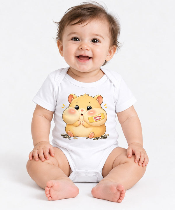 Stuffed Cheek Hamster - White