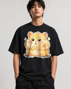 Stuffed Cheek Hamster - Black