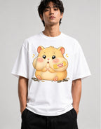 Stuffed Cheek Hamster - White