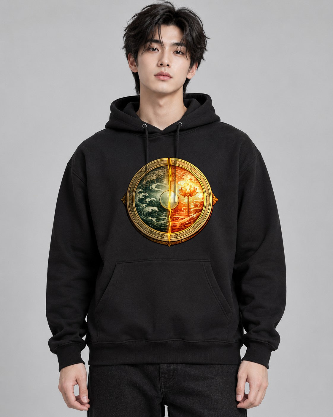 Sun Moon Medallion - Black
