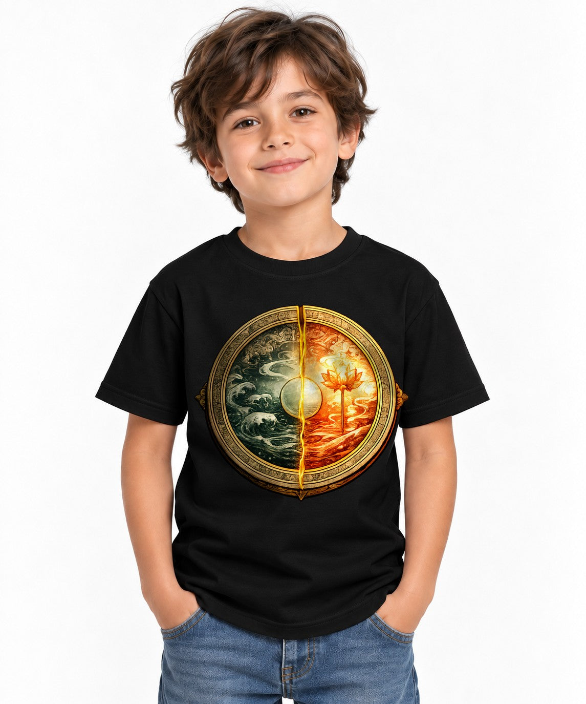 Sun Moon Medallion - Black
