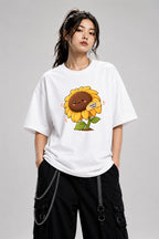 Sunny Vibe Sunflower - White