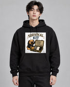 Survival Kit Introvert Lazy Pug Funn - Black