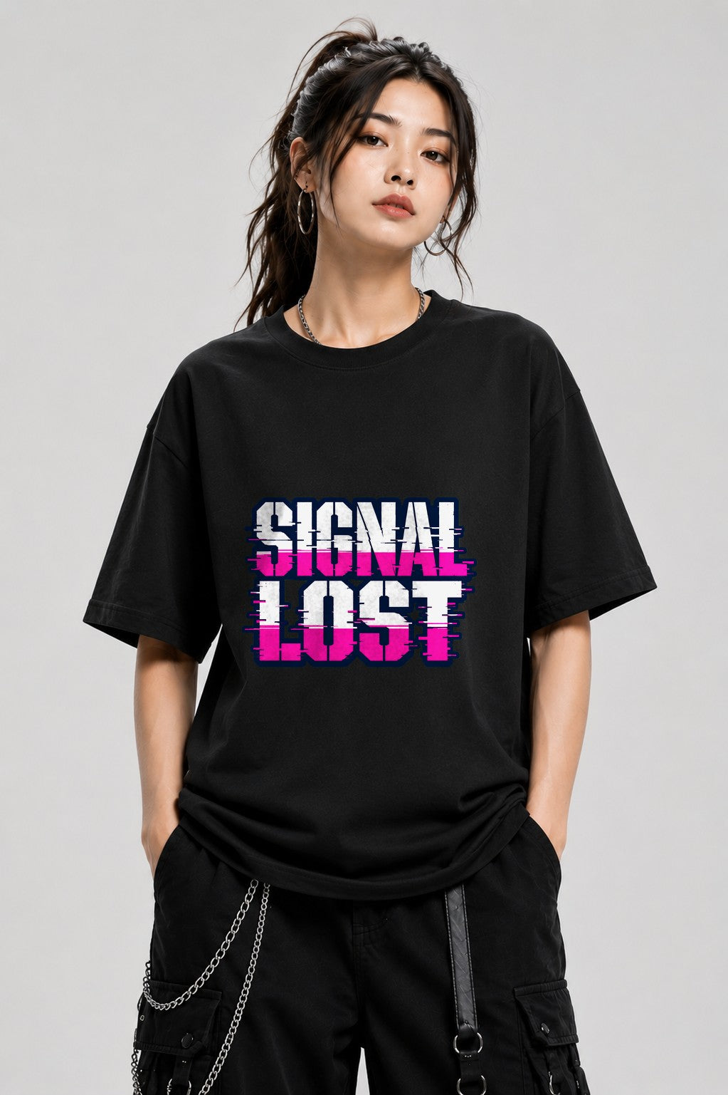Survive 1993 Retro Vaporwave Glitch T-Shirt - 90s Aesthetic Tee - Black