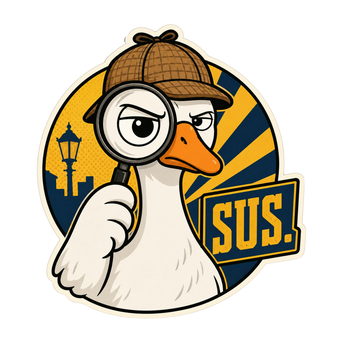 Suspicious Detective Duck