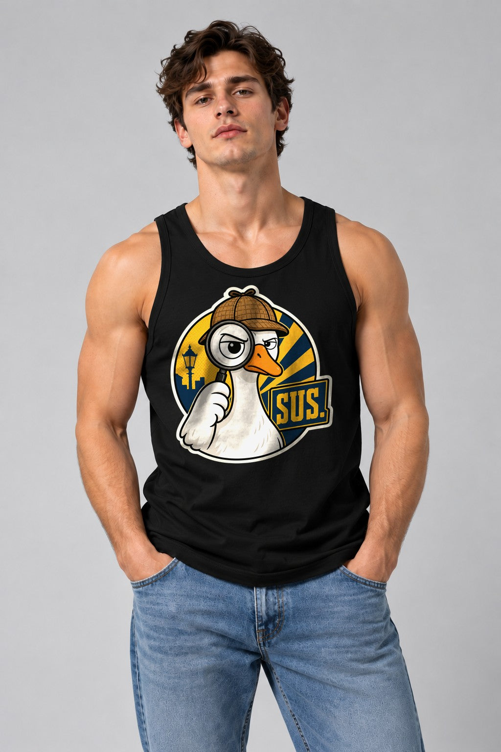 Suspicious Detective Duck - Black