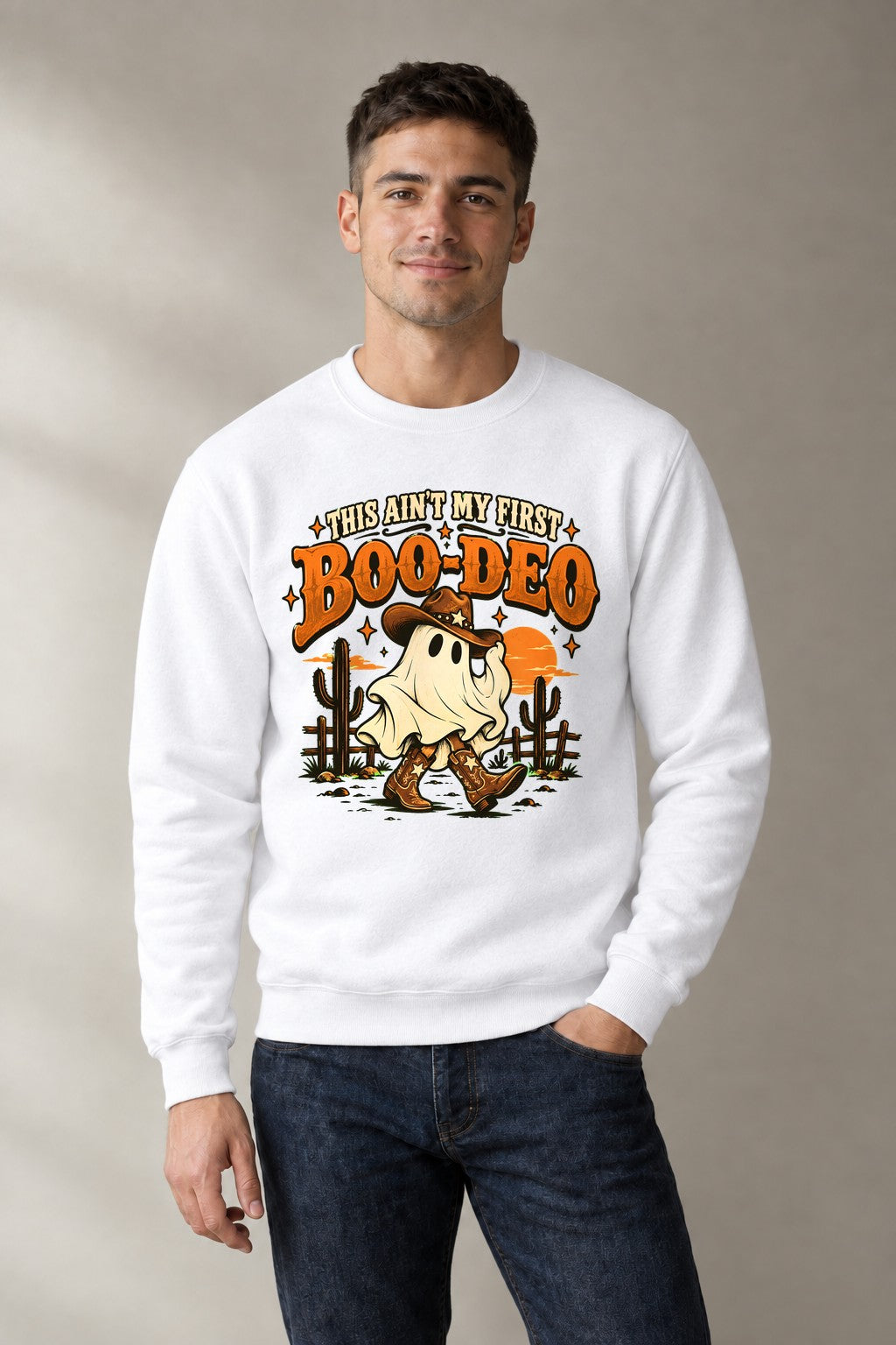 Boo-deo Ghost Cowboy - White