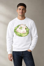Cabbage Bunny Nap - White