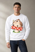 Chubby Owl Mushroom - White