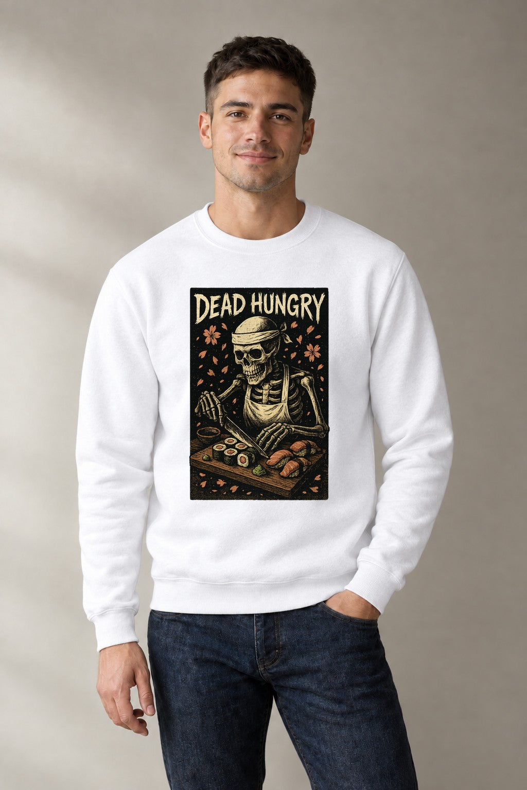 Dead Hungry Skeleton Sushi - White