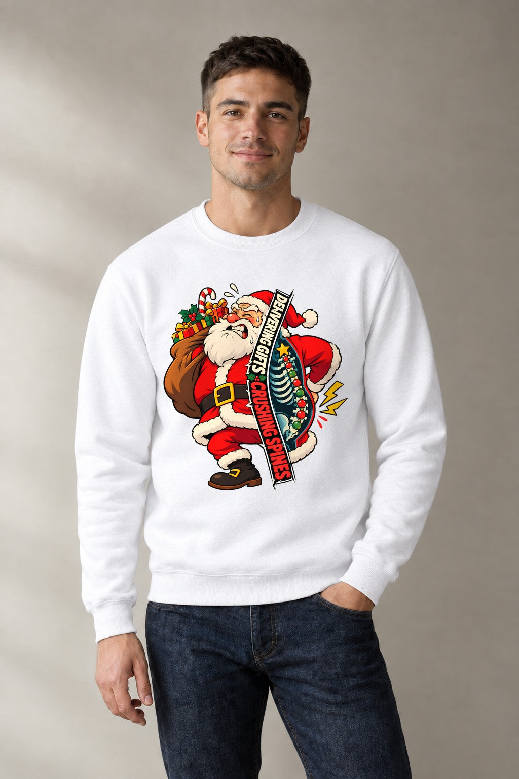 Delivering Christmas Crushings - White