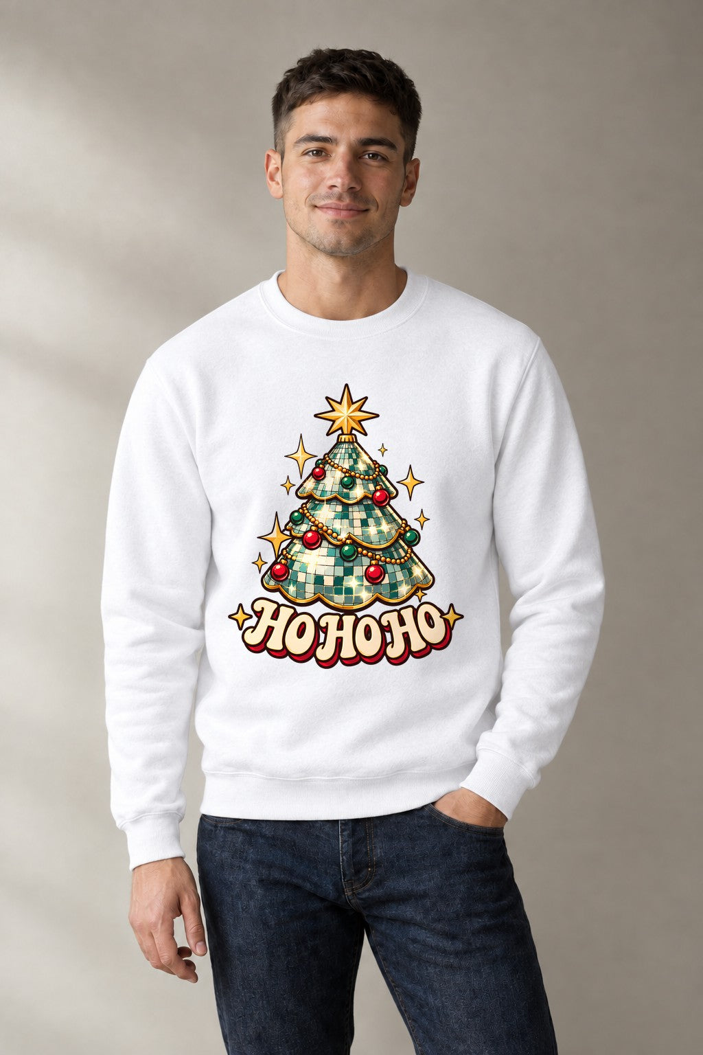 Disco Ball Christmas Tree - White