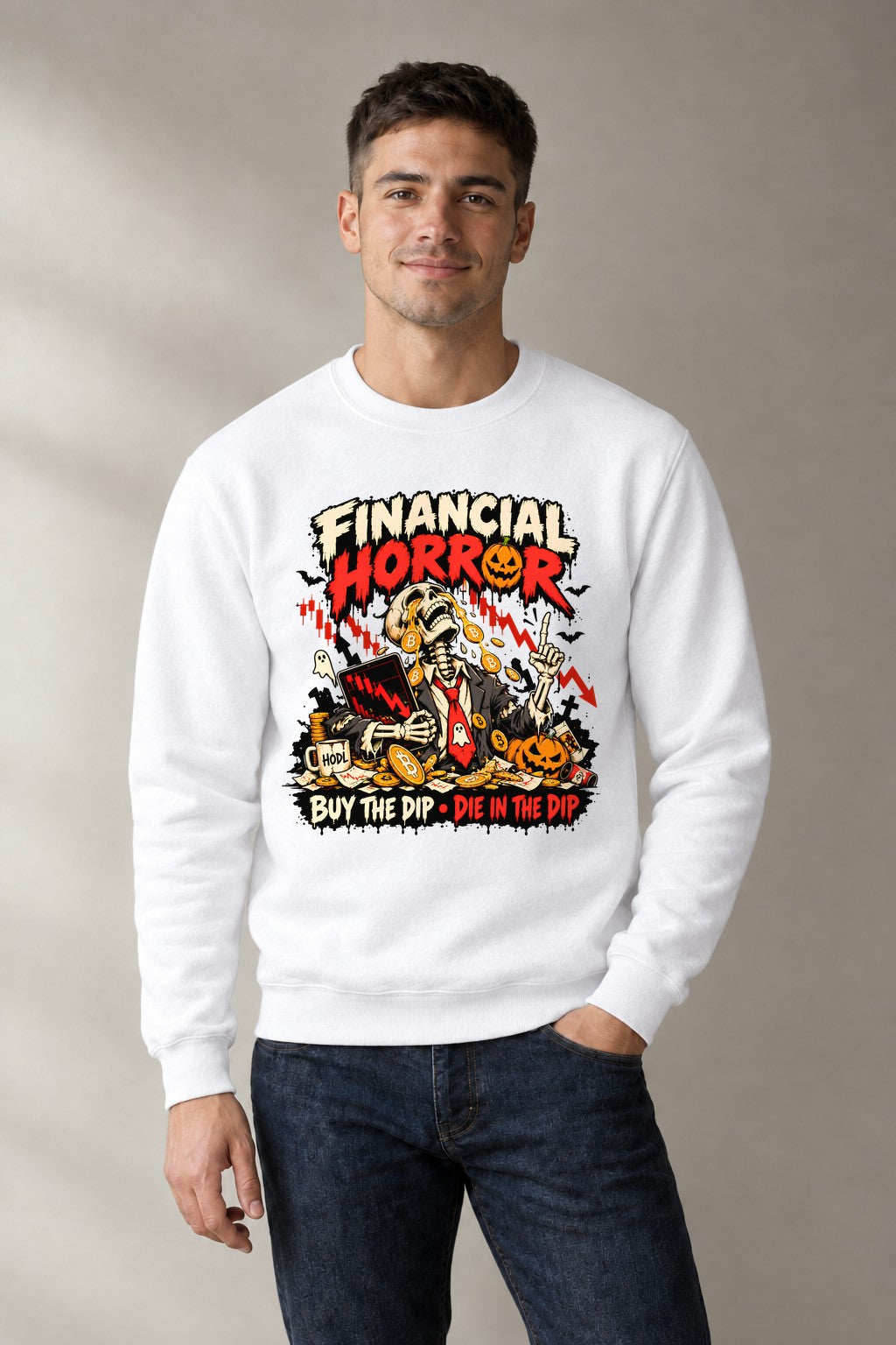 Financial Horror - White
