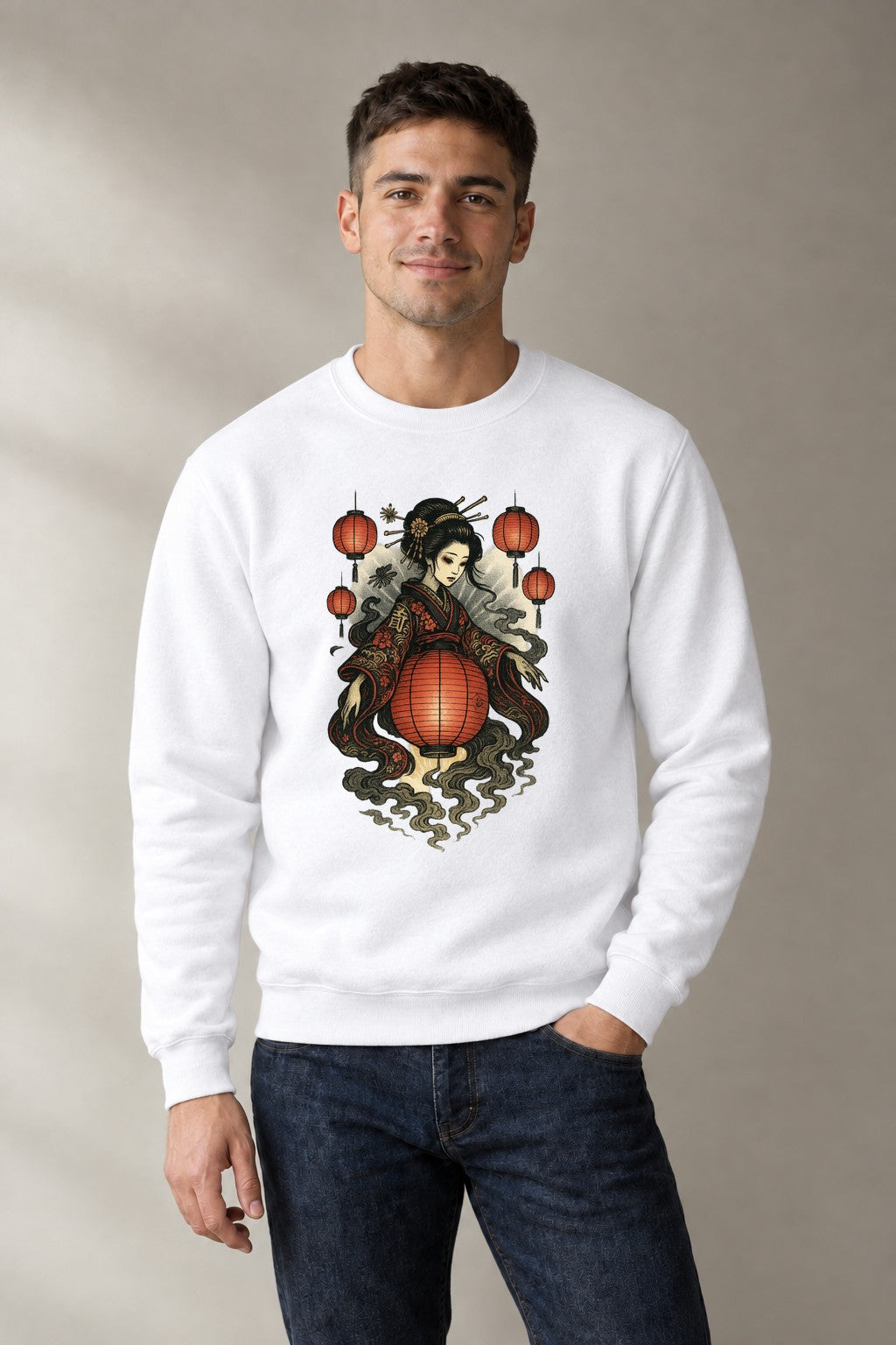 Geisha Ghost Lantern - White