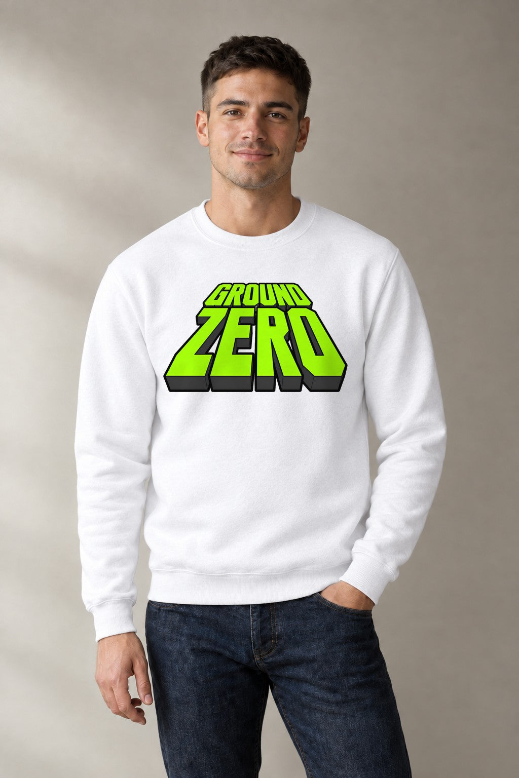 Ground Zero Typography - White