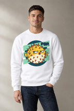 Grumpy Pufferfish Pop - White