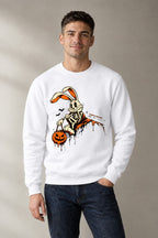 Haunted Shoulder Skeleton Rabbit - White